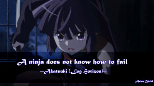 Akatsuki Log Horizon quotes