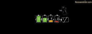 Battery Life Funny Facebook Cover