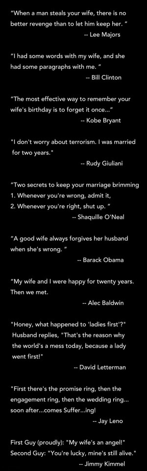 Quotes about marriage and relationships by men...