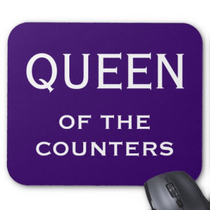 Funny Woman CFO Nickname - Queen of the Counters Mousemats