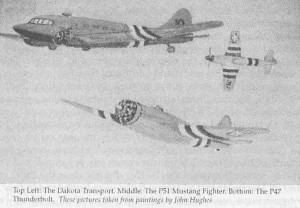 top left the dakota transport middle the p51 mustang fighter bottom ...