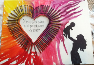 ... Melted Crayons Art, Crafty, Melted Crayon Art, Crayons Mothers