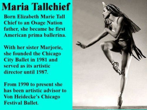 Maria Tallchief, the first American prima ballerina