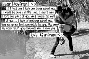 Dear Boyfriend..