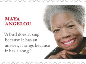 Maya Angelou's forever stamp. (Photo: AP)