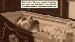Only photo of Abraham Lincoln dead.