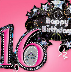 Sweet 16 Birthday Balloons