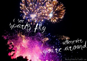 fireworks, fly, love, lyrics, sparks, taylor swift, typography
