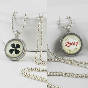 Lucky Charm Two-Sided Pendant