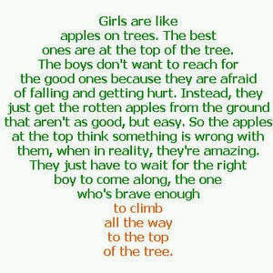 Girls Are Like Apple Trees….