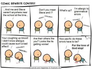 Related Items comic funny grammar rewrite