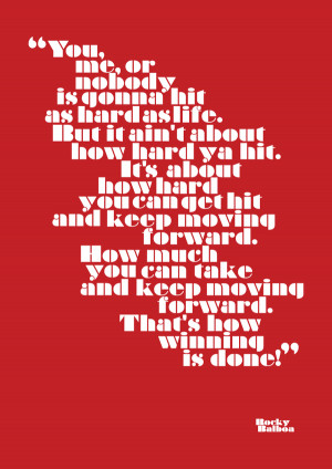 Rocky Balboa : Typographic Poster on Behance