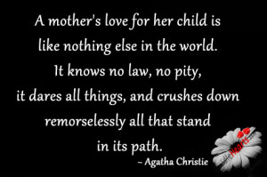 mother’s love for her child is like nothing else in the world. It ...