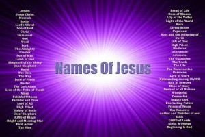 Names Of Jesus - Bible Quote