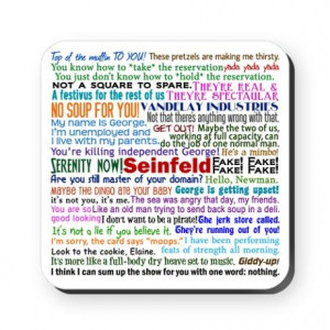 Seinfeld Quotes Cork Coaster