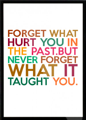 ... -in-the-past-but-never-forget-what-it-taught-you-Framed-Quote-86.png