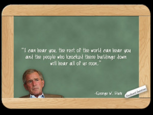 George W Bush... on 9-11