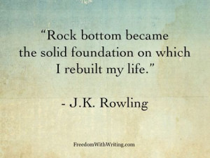 ... became a solid foundation on which I rebuilt my life.