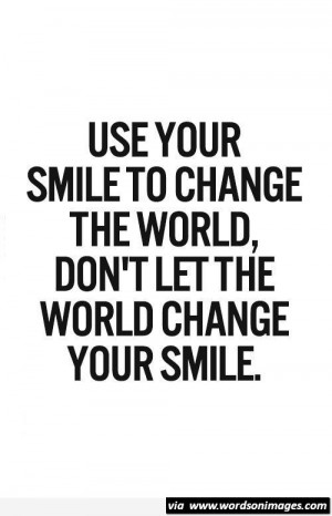 Change the world with smile