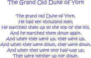 ... DUKE OF YORK WALL ART CHILDREN'S NURSERY RHYME 100x64CM!GIFT! BIRTHDAY