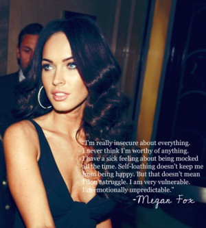 awesome, fashion, insecure, megan fox, pretty, quote, sexy, styl ...