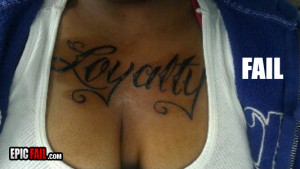 cleavage fail loyalty tattoo