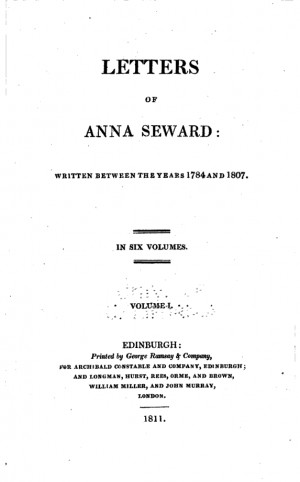18th century anna seward seward s letters seward s letters