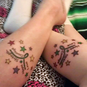 Overcoming Depression Tattoos We got these matching tattoos