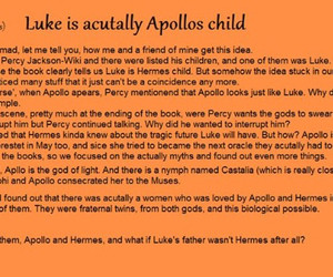 Hedcanon Luke is Apollo's child