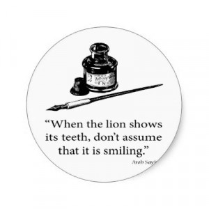 arab_saying_lion_smile_quote_quotes_sticker-p217550605217267919envb3 ...