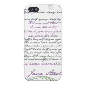 Jane Austen's Persuasion Quote #1 iPhone 5 Cover