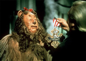 ... cowardly lion in the classic movie the wizard of oz he overcame all