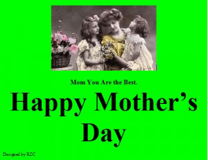 ... with her two little daughters - Sayings & quotes about Mother's Day