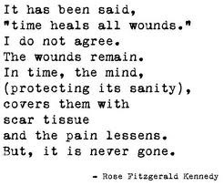 It has been said,”time heals all wounds” ~ Anniversary Quote