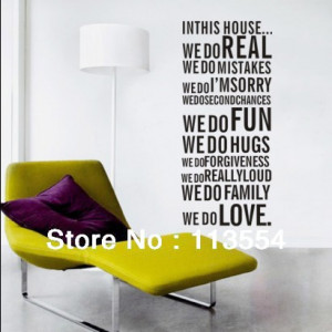 Hot-Selling-HOUSE-RULES-English-Vinyl-Wall-Decals-Removable-Waterpoof ...