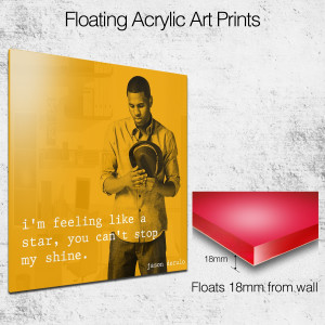 Jason Derulo quote square wall art