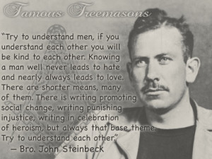 Famous Freemasons: Bro. John Steinbeck