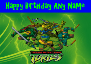 Teenage Mutant Ninja Turtles Birthday Cards