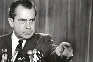 Richard Nixon is continually attacked by the filthy Jew media as a ...
