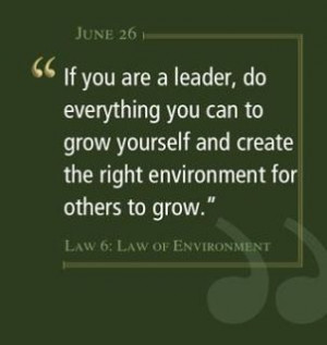 if you are a leader, grow yourself ...
