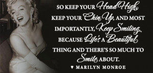 Marilyn Monroe Smile Quote
