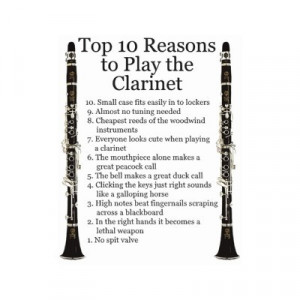 clarinet top 10 sticker by marchingband