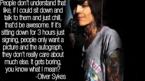 Oliver Sykes Quotes