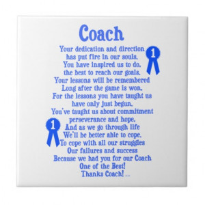 Coach Thank You Tiles