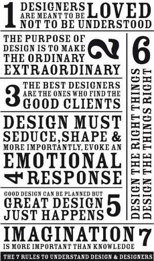 to live by... #4 applies to many of the creative or performing arts ...