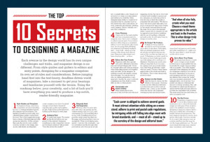 The Top 10 Secrets to Designing a Magazine