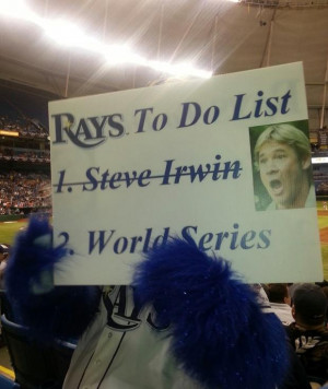 Tampa Bay Rays Admit That It's Still Too Soon for Steve Irwin Jokes