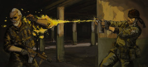 Solid Snake VS Big Boss MG2 by SolidSnake78902