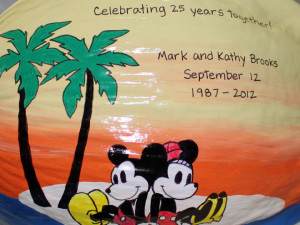 Minnie And Mickey Mouse Love Quotes Hand painted mickey and minnie