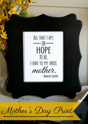 Mother's Day Quote Printable by Lil Luna